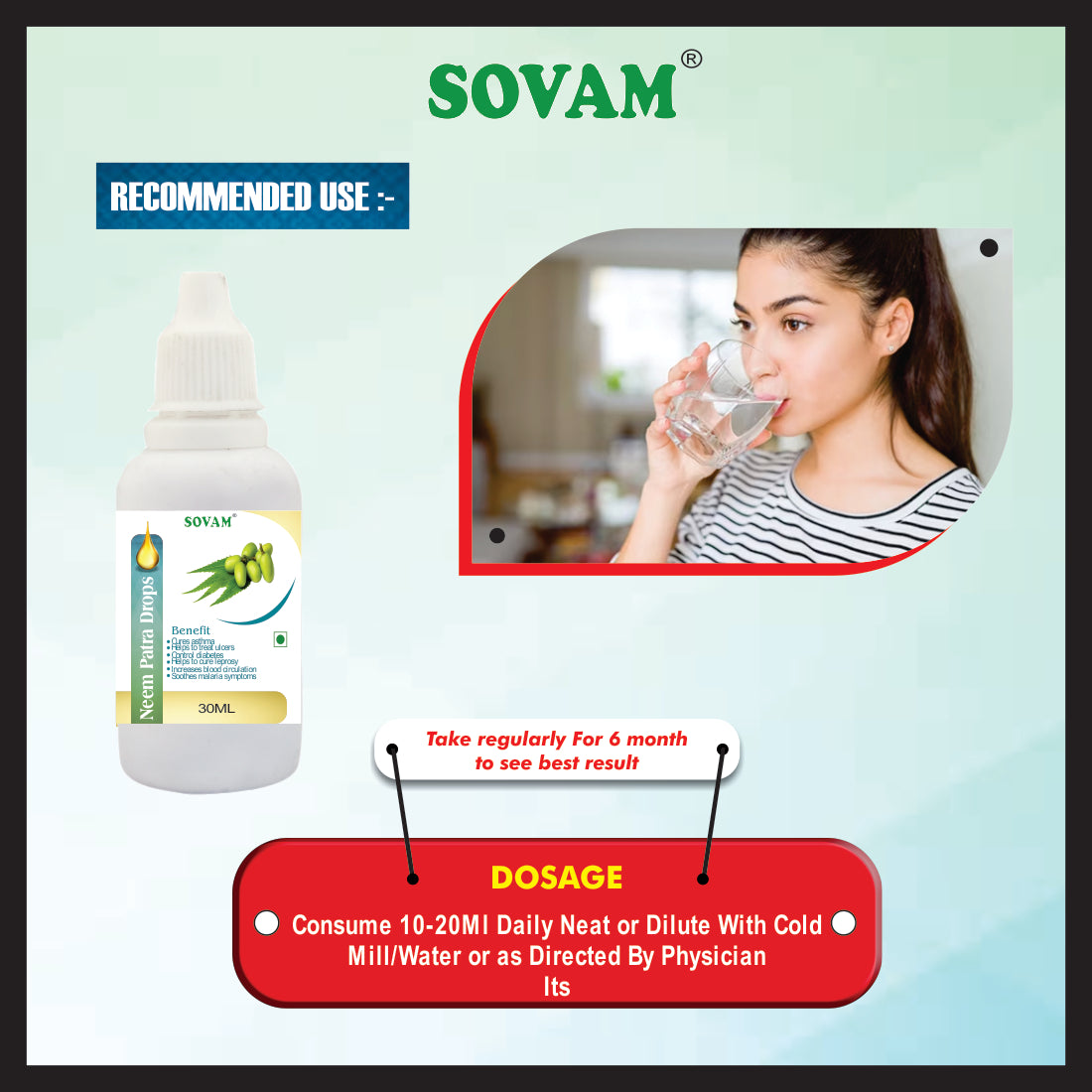 Sovam Neem Patra liquid Drops 30 Ml