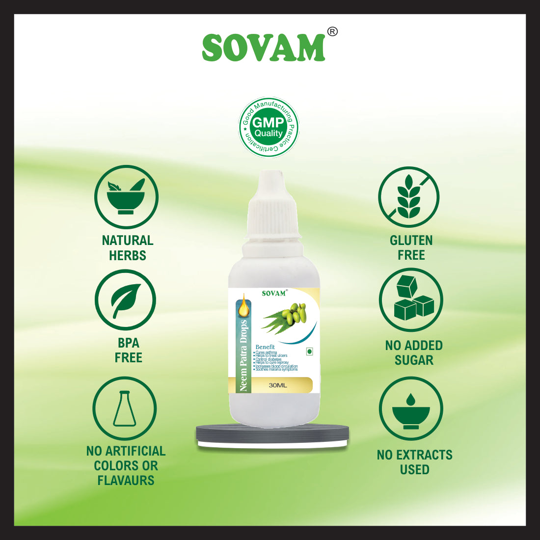 Sovam Neem Patra liquid Drops 30 Ml