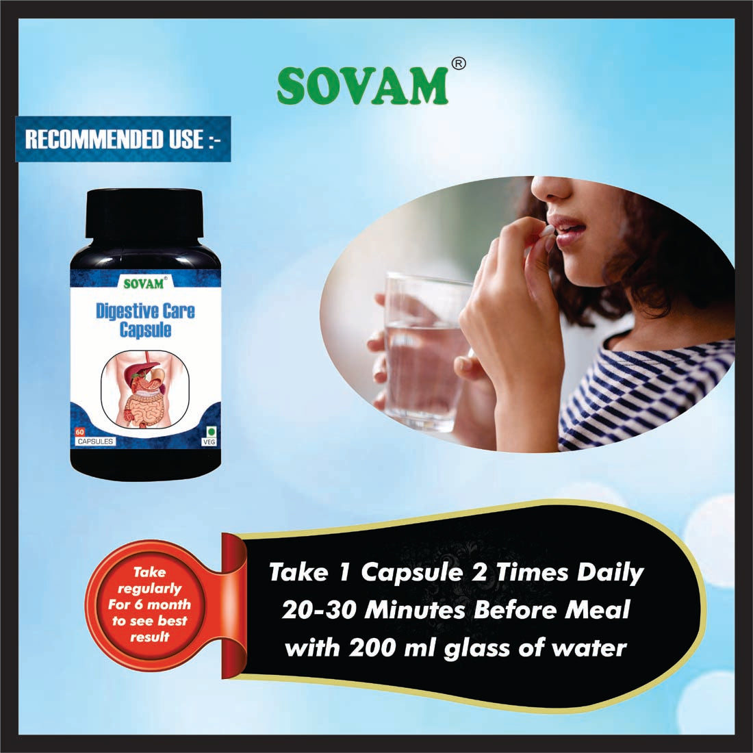 Sovam Digestive Care 60 Capsule