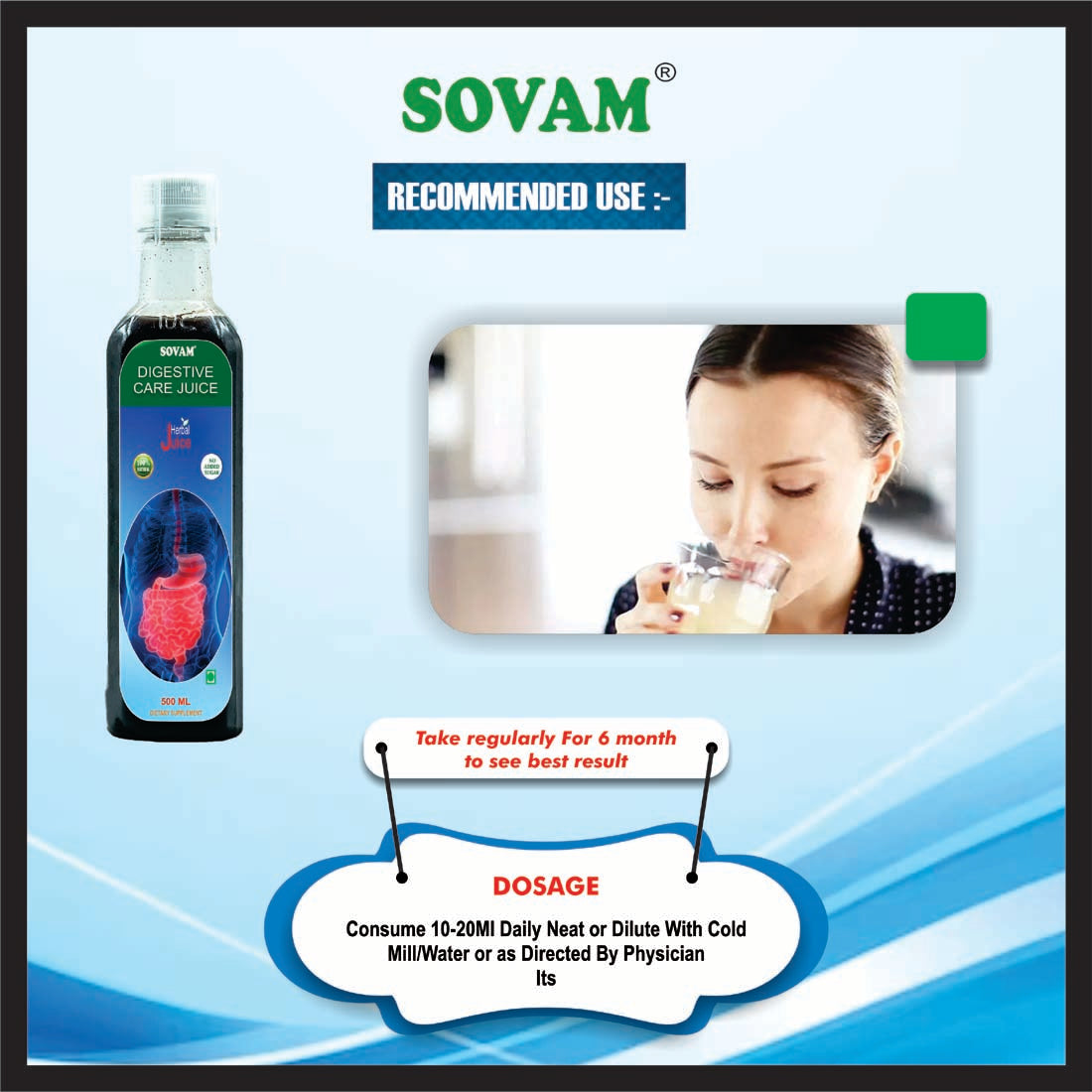 Sovam Digestive Care Juice ,500 Ml