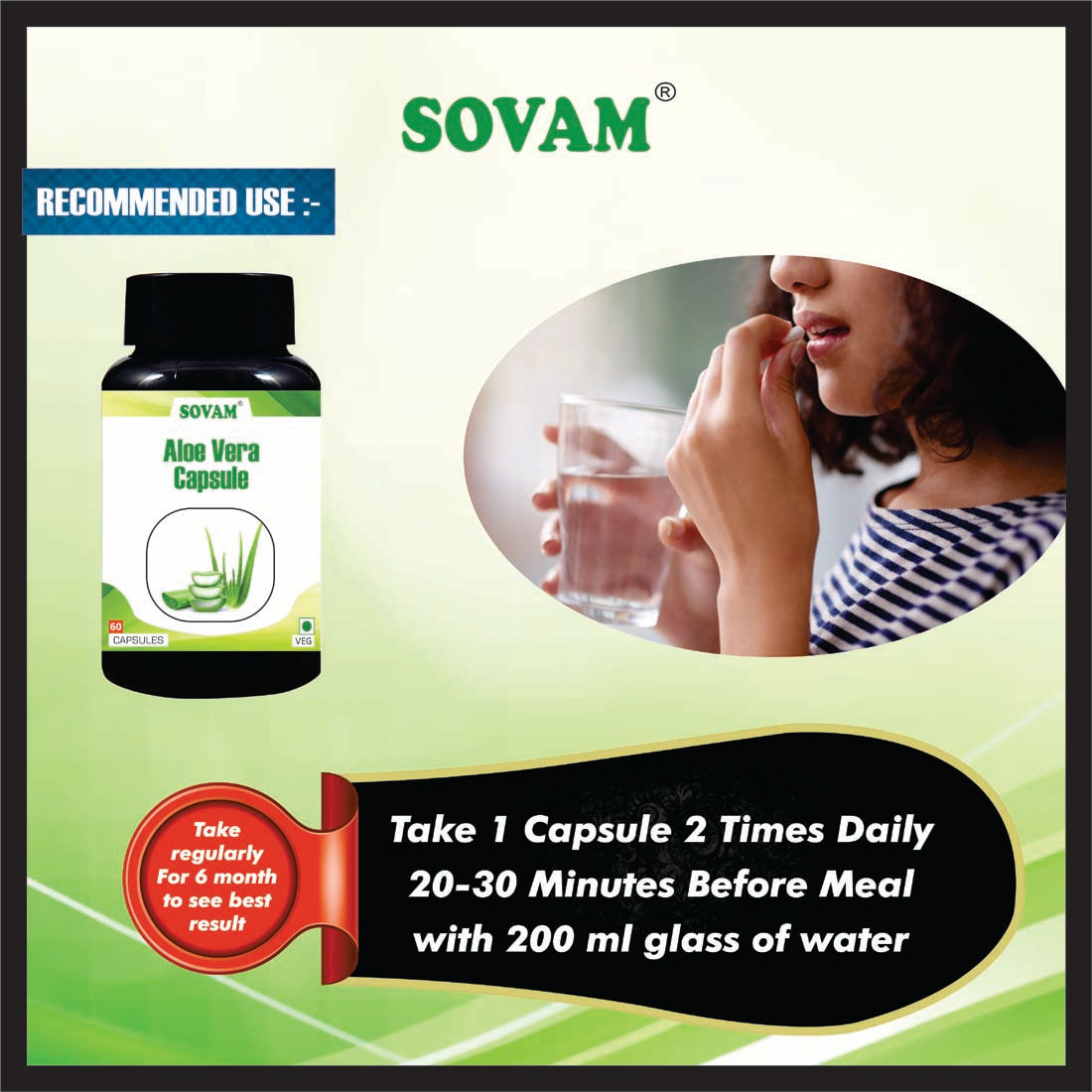 Sovam Aloe Vera 60 Capsule