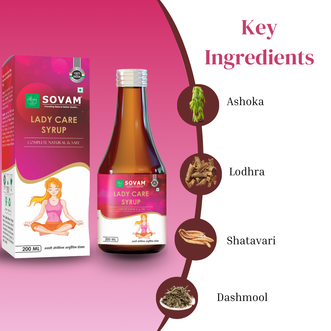 Lady Care Syrup Women's health syrup | Sovam Ayurveda