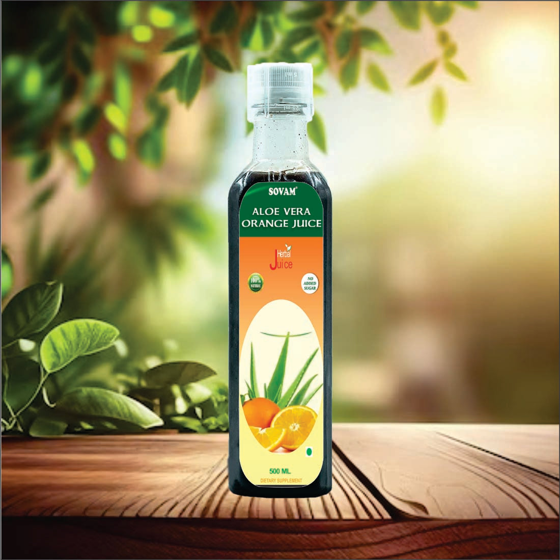 Sovam Aloe Vera Orange Juice 500 Ml