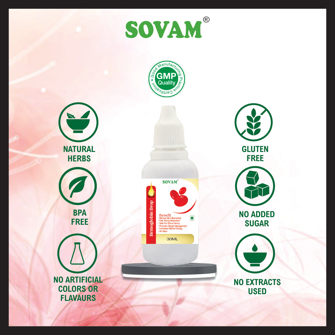 Sovam Hemoglobin Drop 30Ml