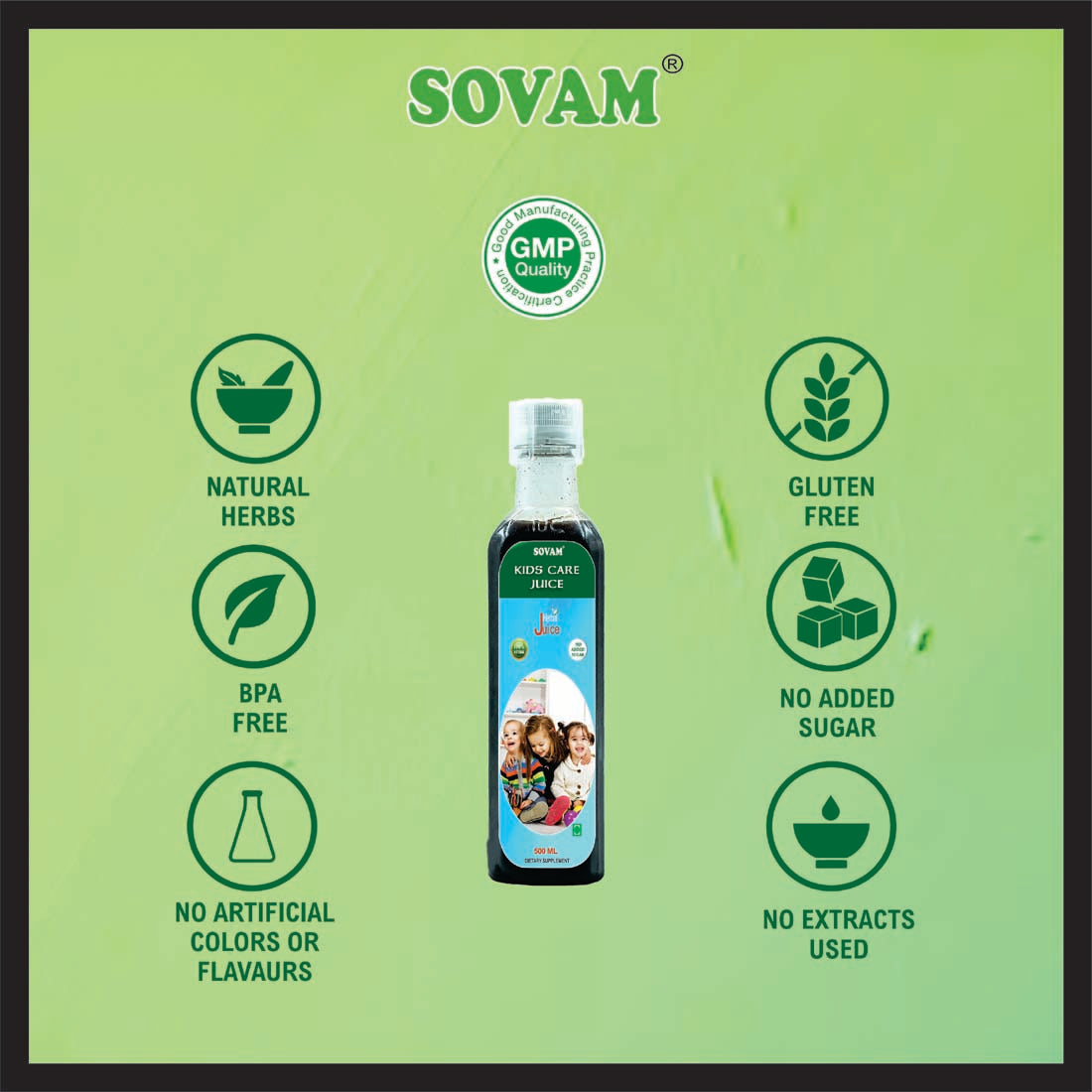 Sovam Kids Care Juice 500ml