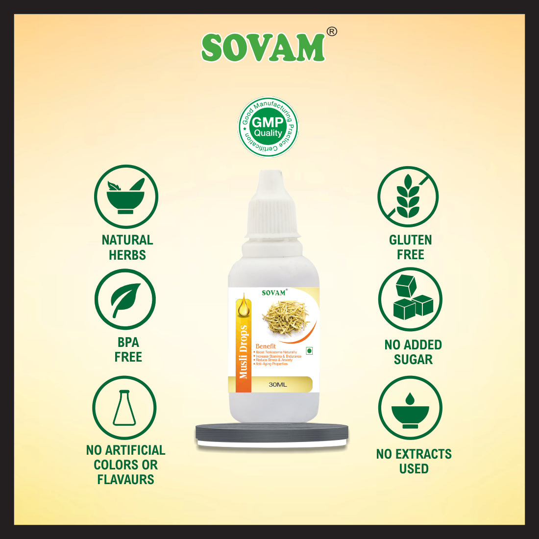 Sovam Musli liquid Drops 30 Ml