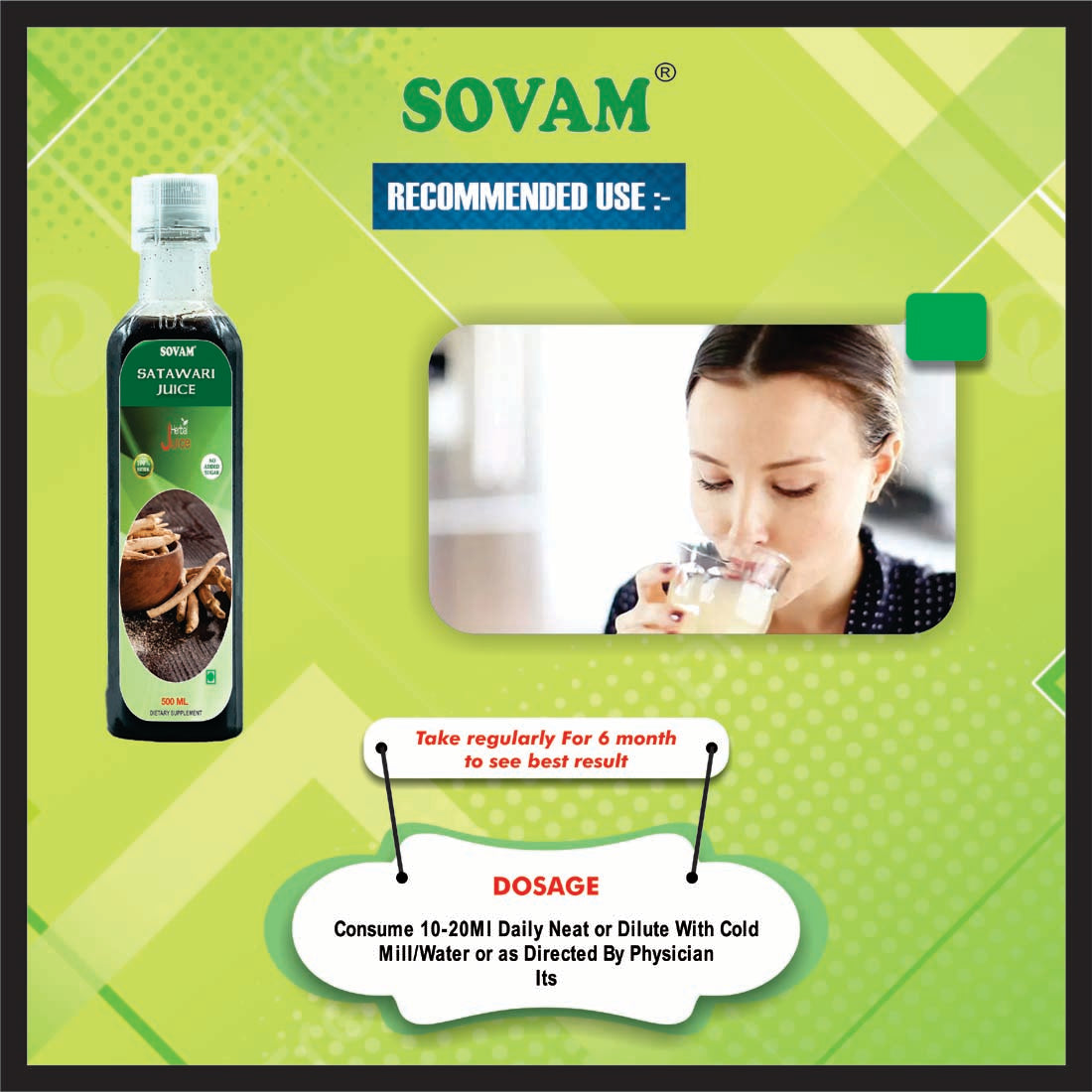 Sovam Shatavari Juice 500 ml