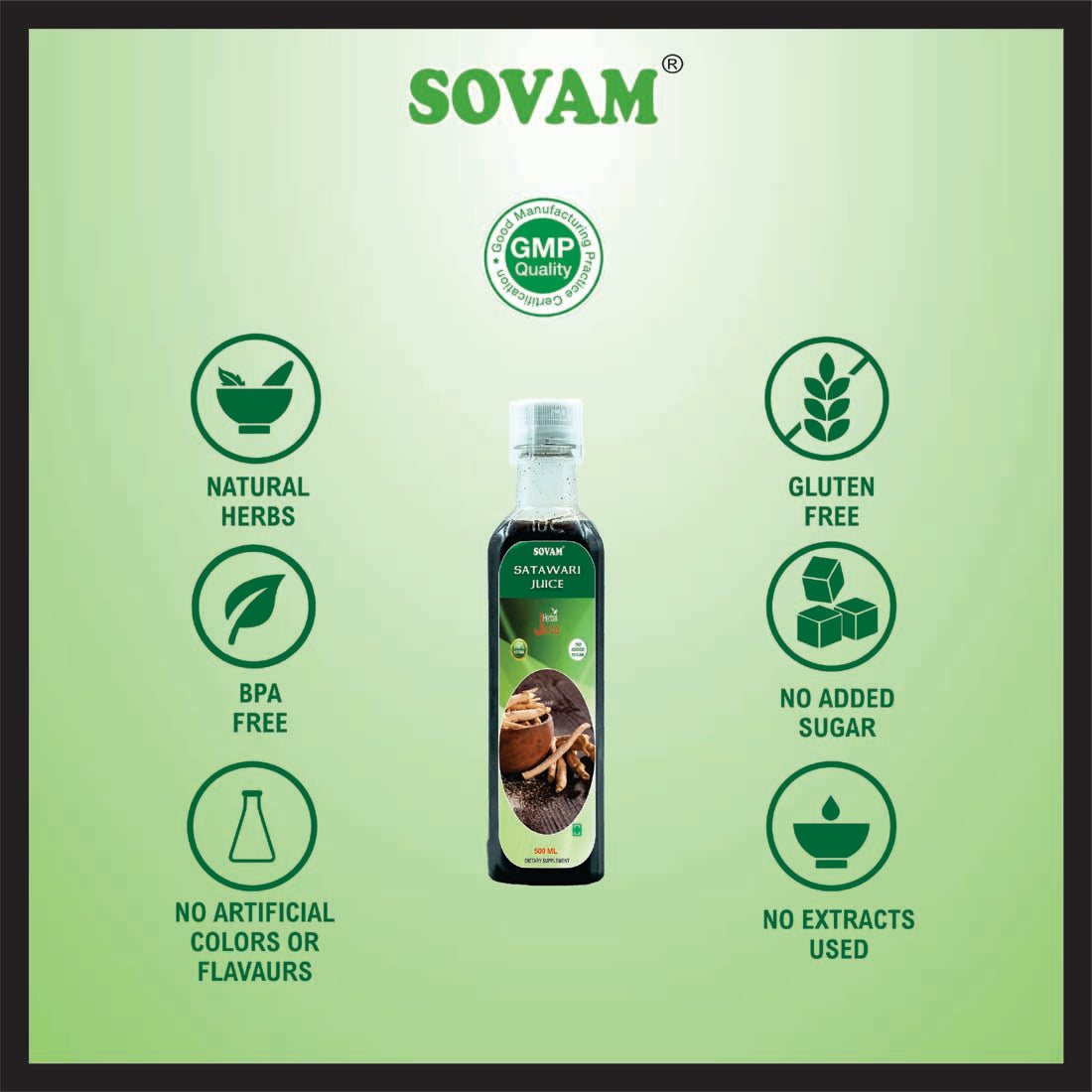 Sovam Shatavari Juice 500 ml