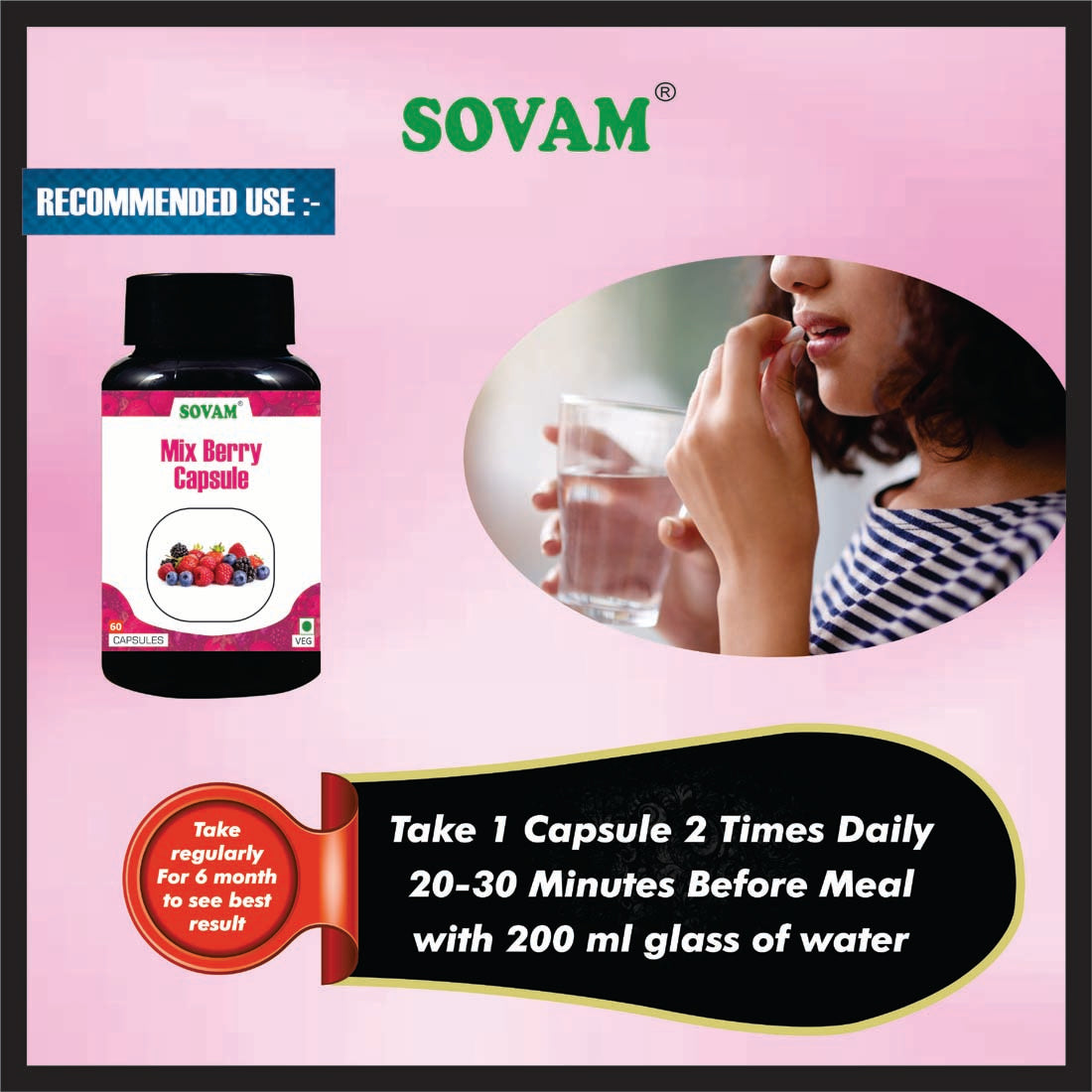 Sovam Mix Berry 60 Capsule