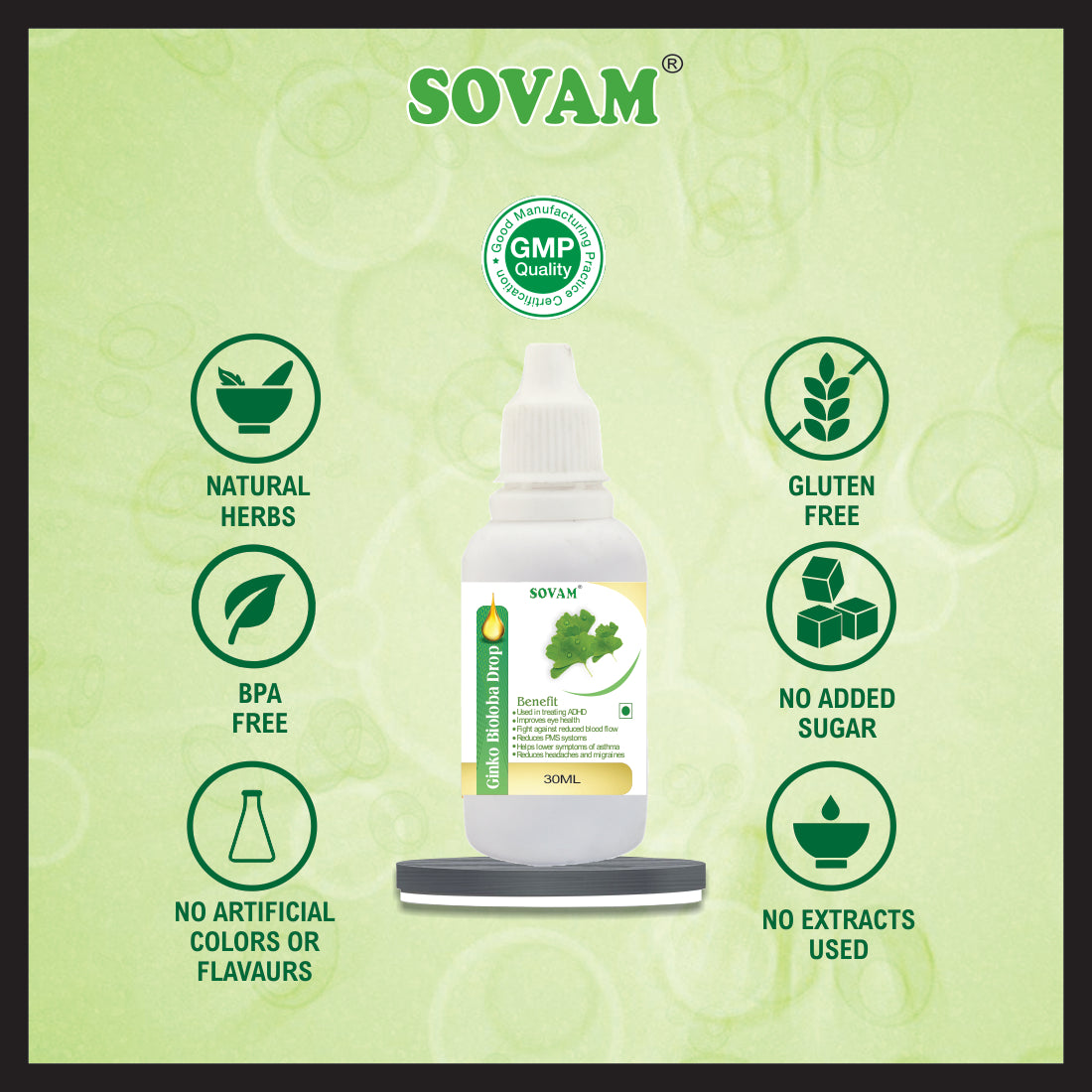 Sovam Ginkgo Biloba  Drops 30 Ml