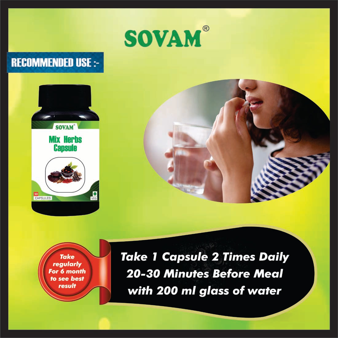 Sovam Mix Herbs 30 Capsule