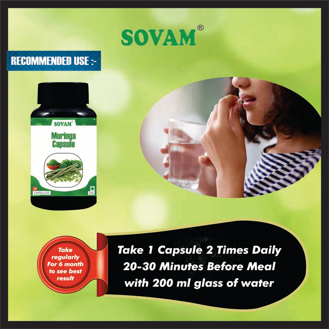 Sovam Moringa 30 Capsule