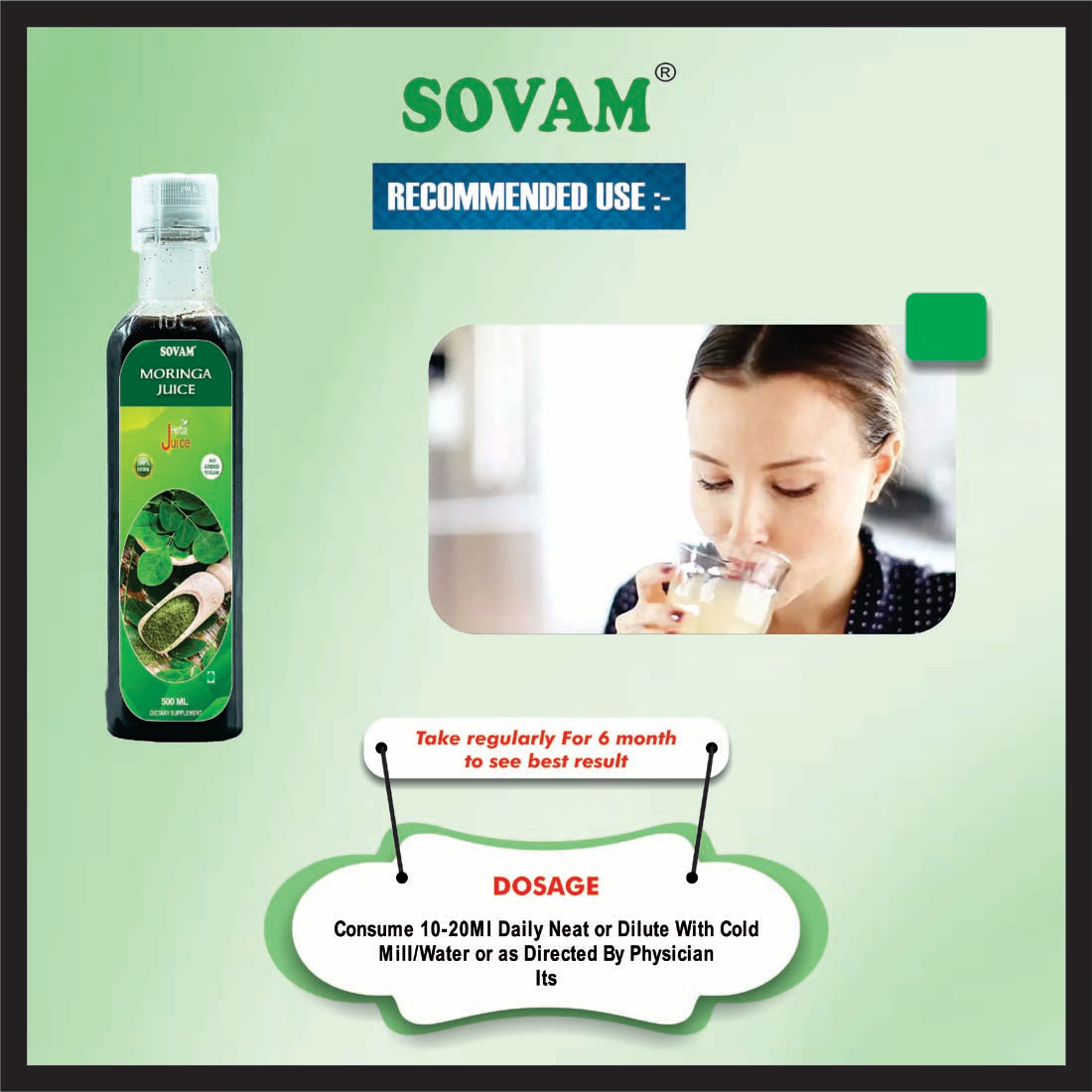 Sovam Moringa Extract Juice 500ml