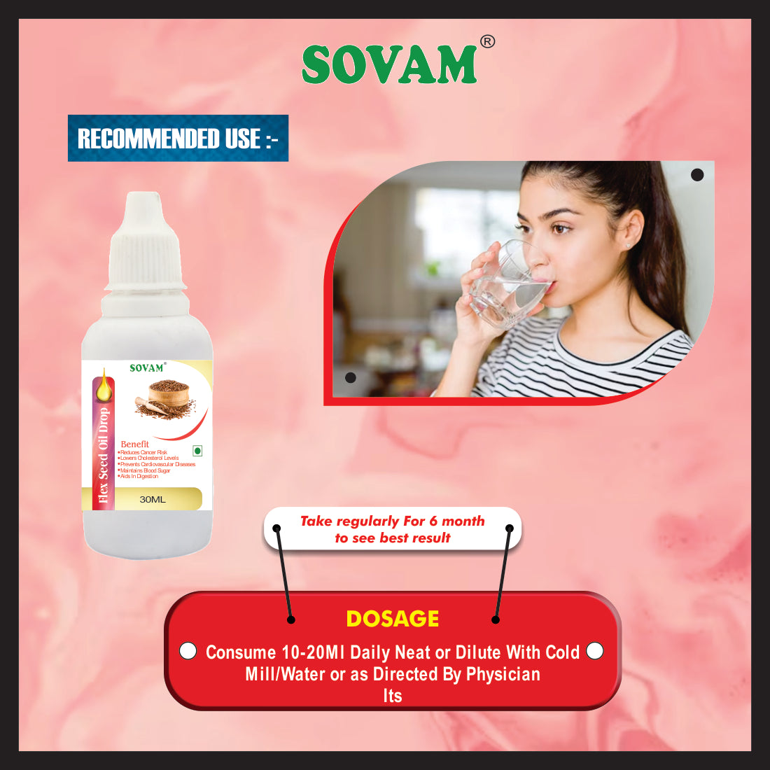 Sovam Flex Seed Oil Liquid Drop 30 Ml