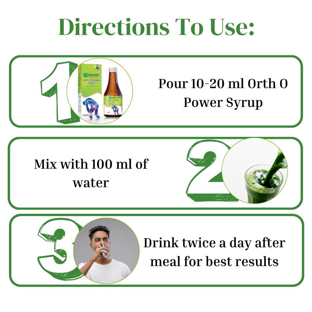 Ortho O Power Syrup Bone and joint health | Sovam Ayurveda