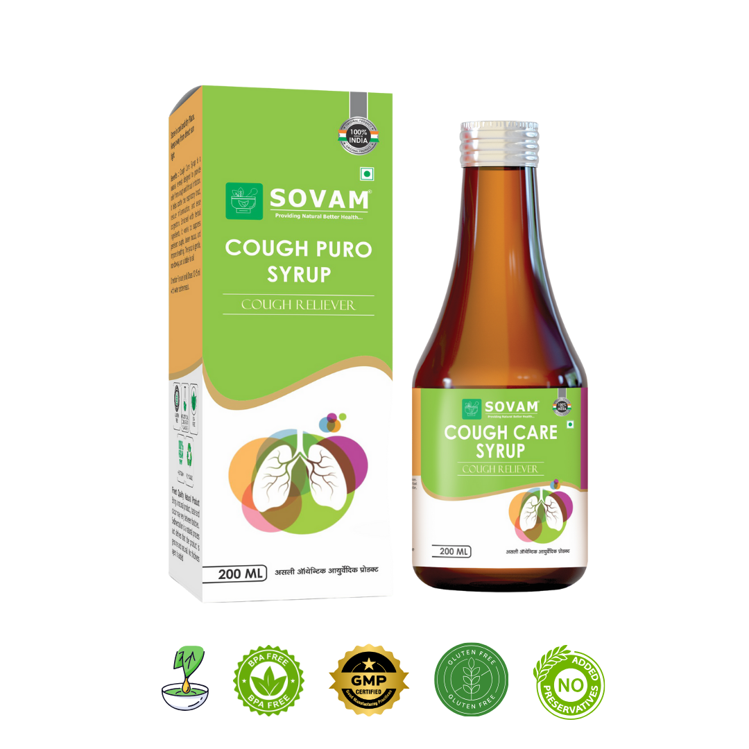 COUGH PURO SYRUP Herbal Syrup | Sovam ayurveda