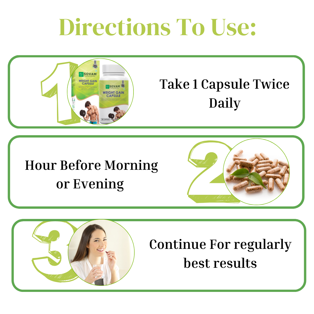 Weight Gain Capsule Ayurvedic Medicine | Sovam Ayurveda