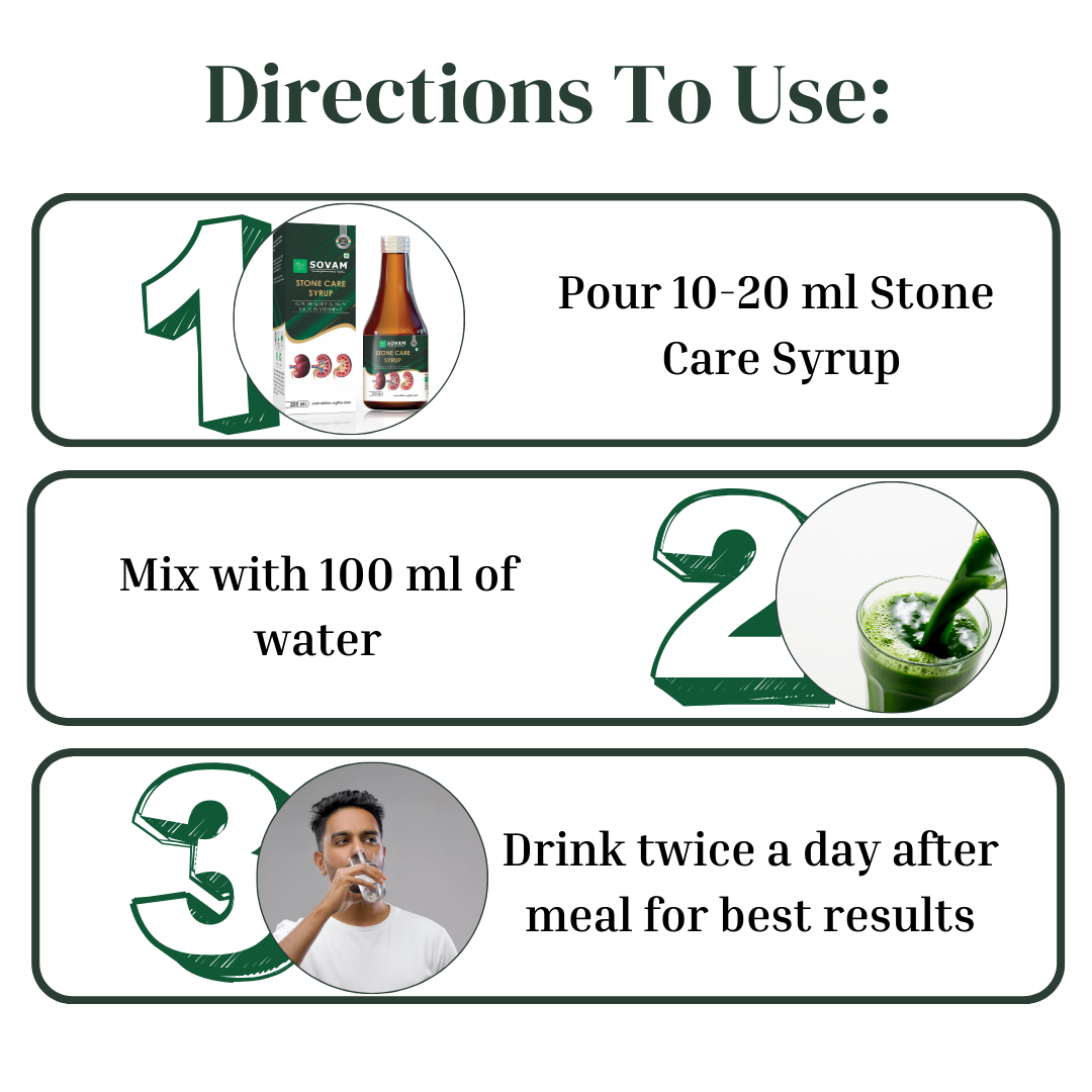 Stone Care Syrup kidney stone tonic | Sovam Ayurveda