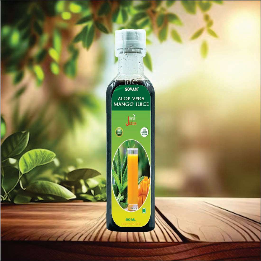 Natural Aloe Vera Mango Juice 500 Ml