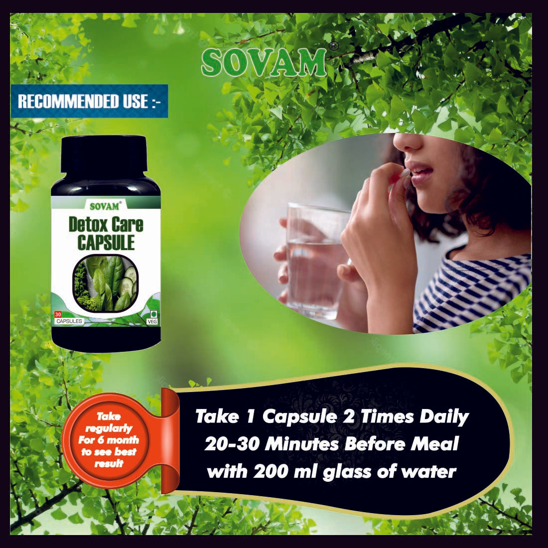 Sovam Detox Care 30 Capsules