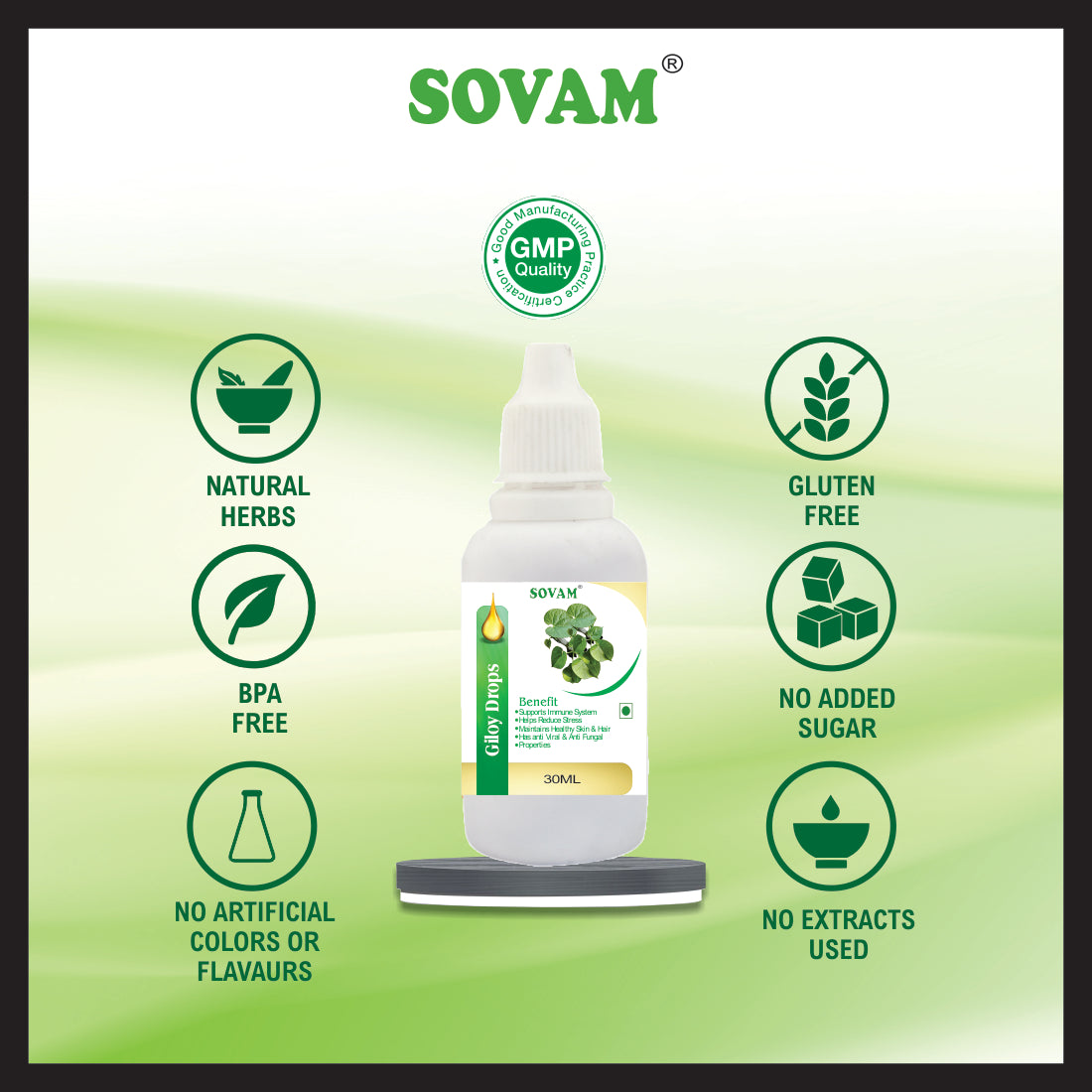 Sovam Pure Giloy  Drop (30Ml)