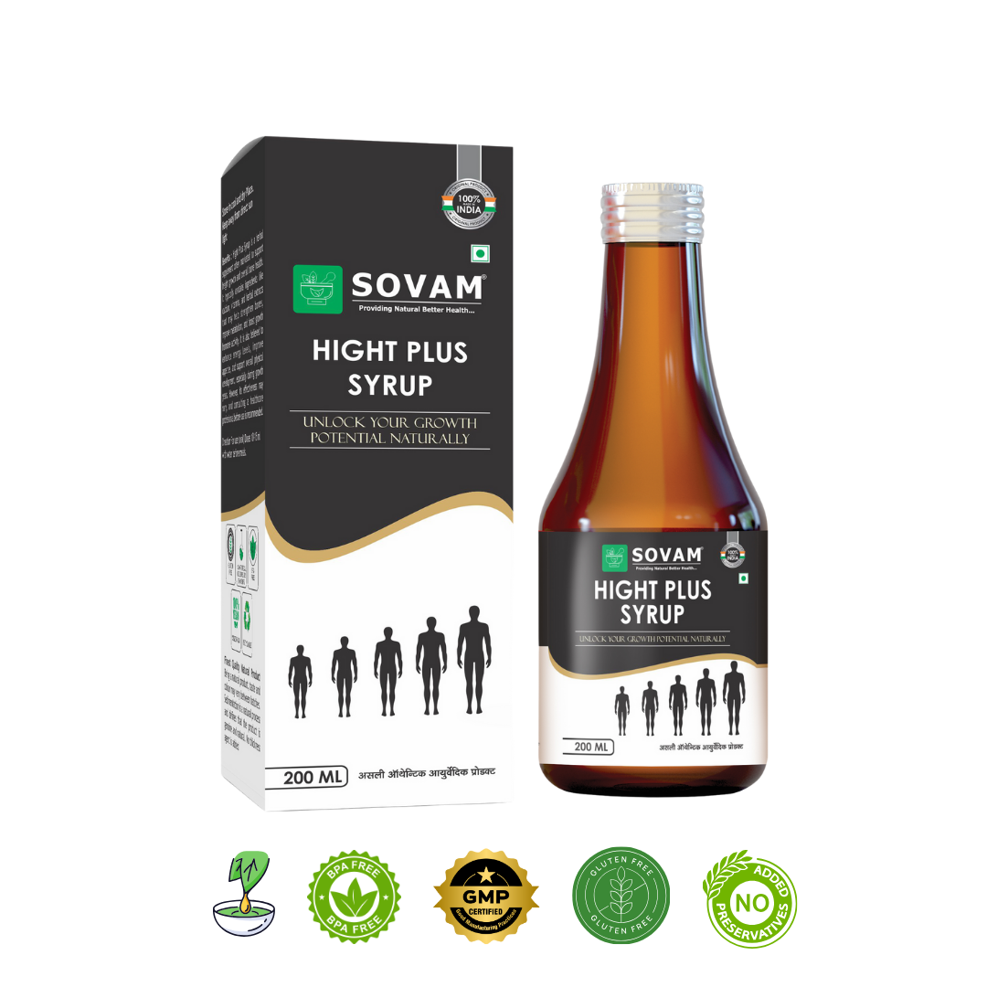 Hight Plus Syrup Height Growth | Sovam  Ayurveda