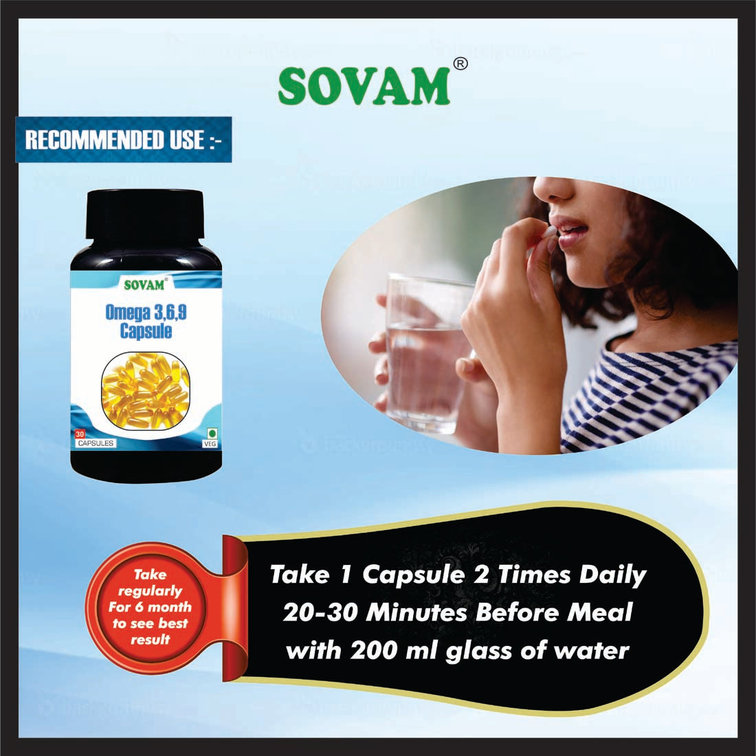 Sovam Omega 3,6,9 Capsule 30pc