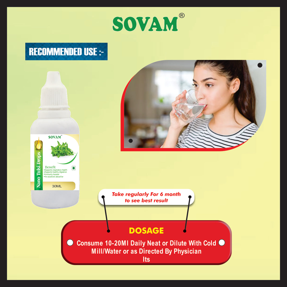 Sovam Nano Tulsi Drops 30ml