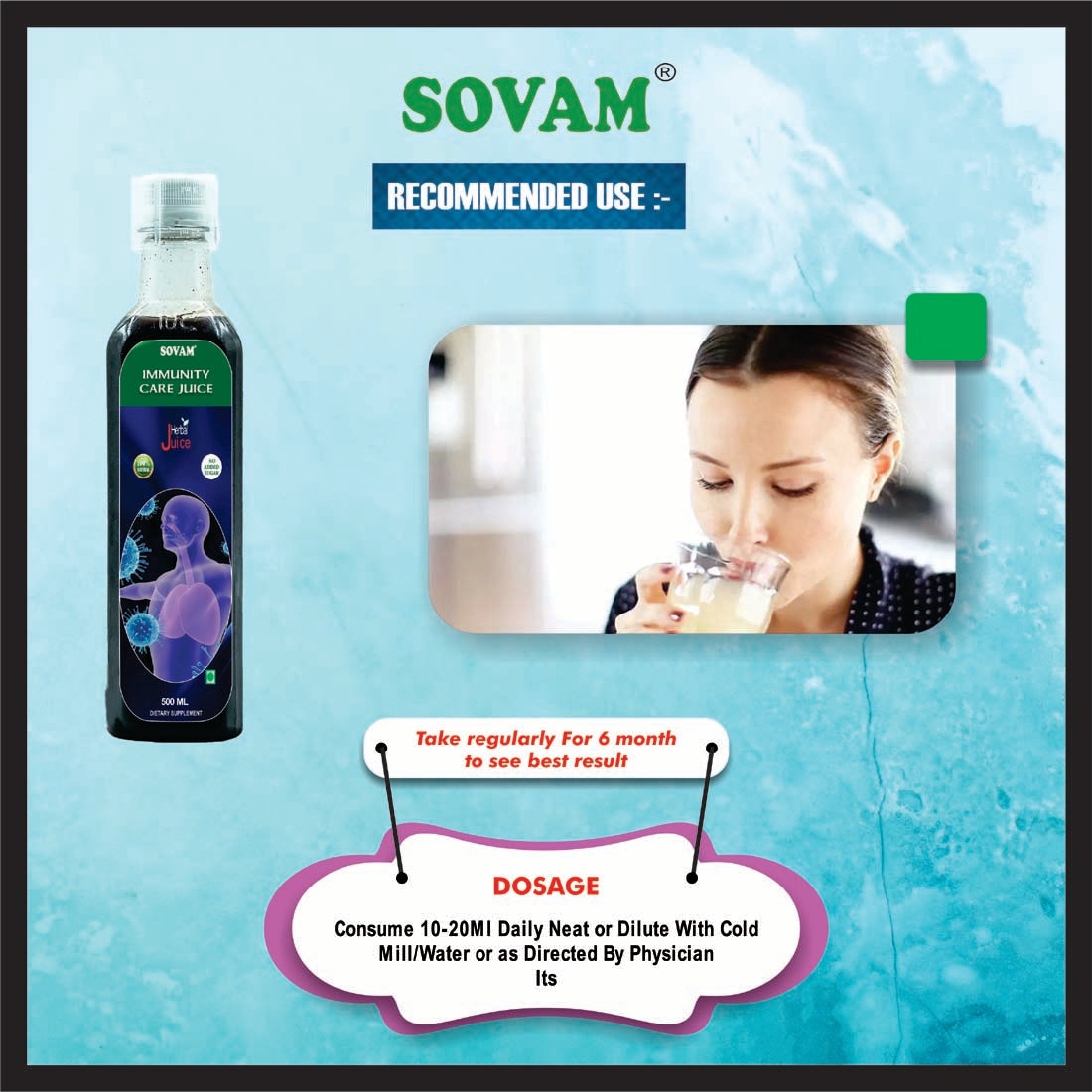 Sovam Immunity Care Juice 500ml