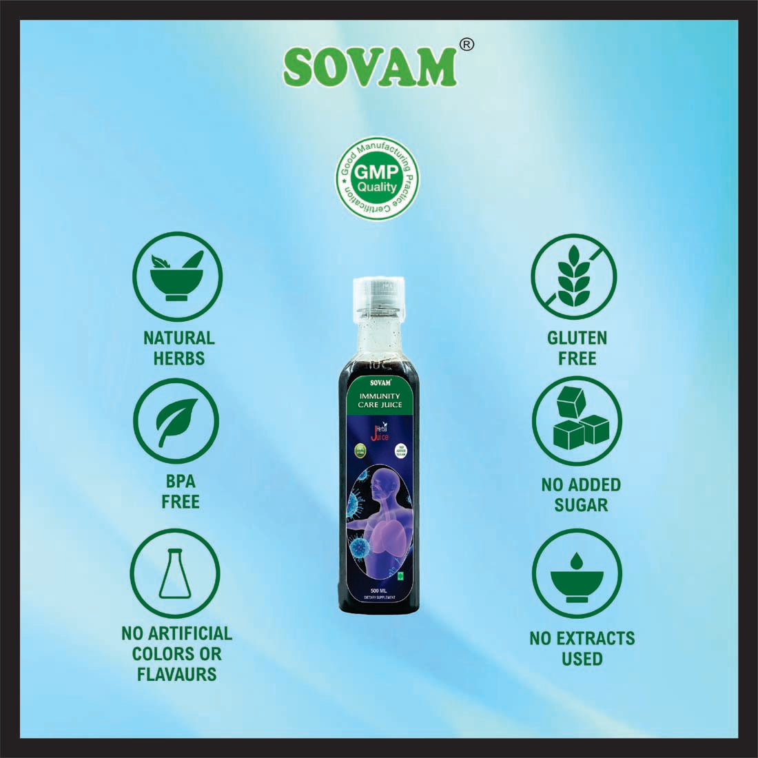 Sovam Immunity Care Juice 500ml