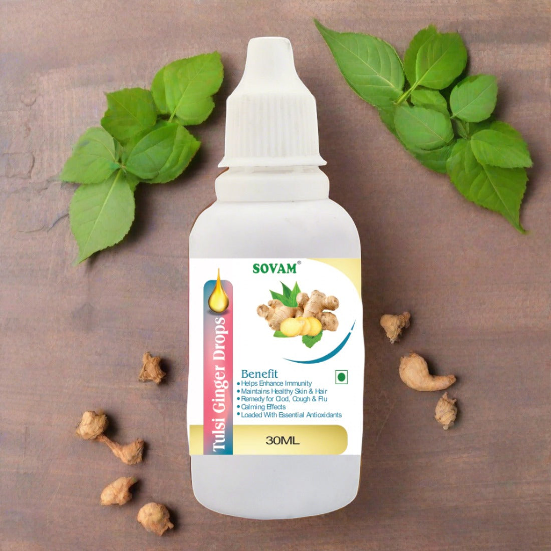 Tulsi Ginger Liquid Drops – 30ML