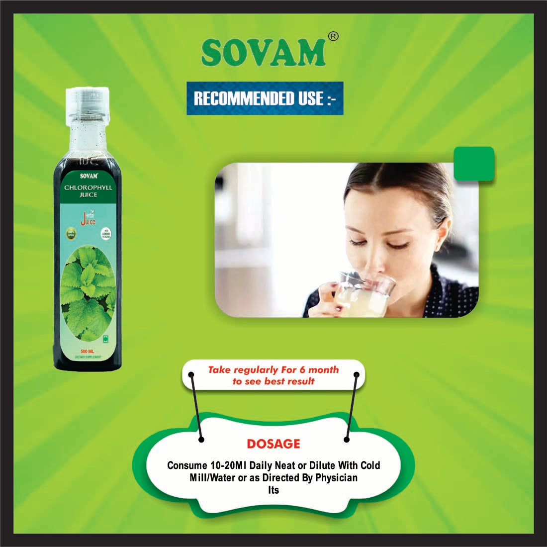 Sovam Chlorophyll Juice 500ml