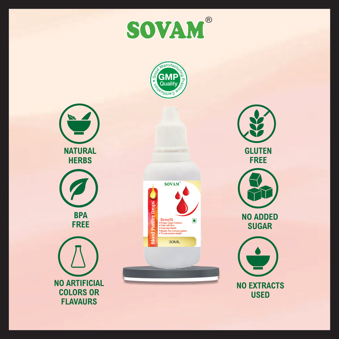 Sovam Blood Purifier Liquid Drop 30Ml