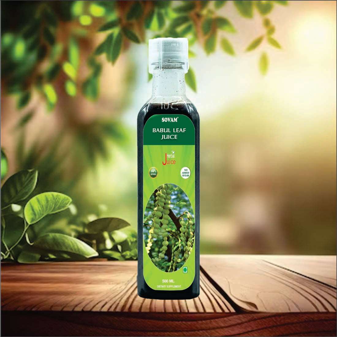 Babul Leaf Juice 500ml | Healthy for Body Antioxidant Detoxification Antiviral Immunity Booster