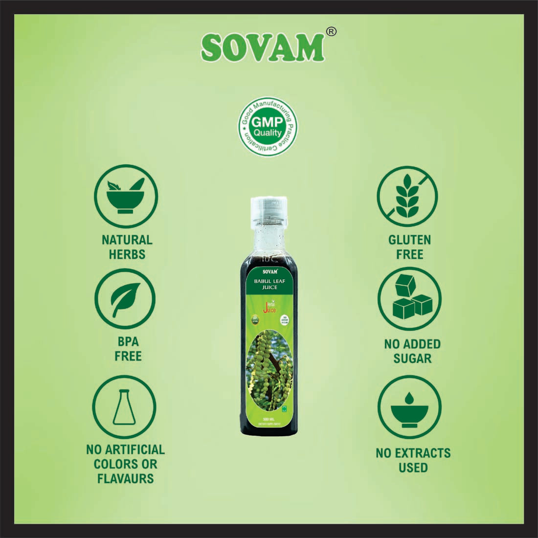 Sovam Babul Leaf Juice 500ml