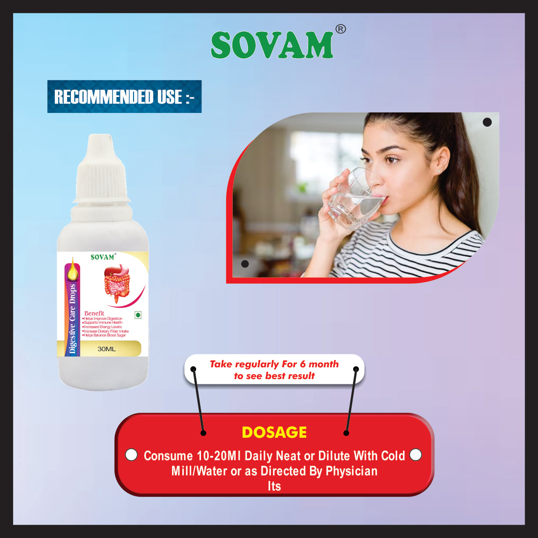 Sovam Digestive Care Liquid Drop 30 Ml