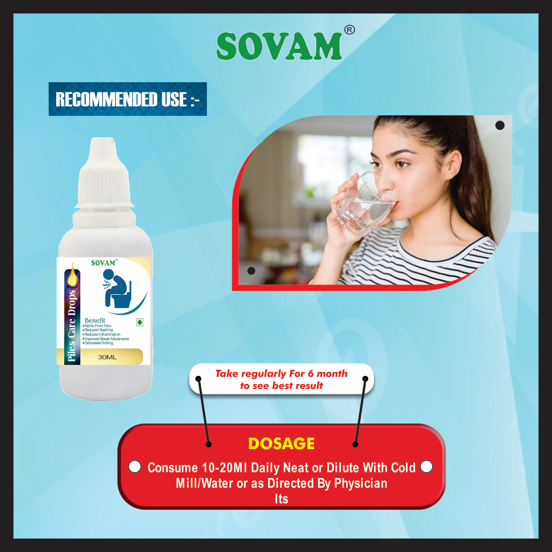 Sovam Piles Care Liquid Drop 30Ml