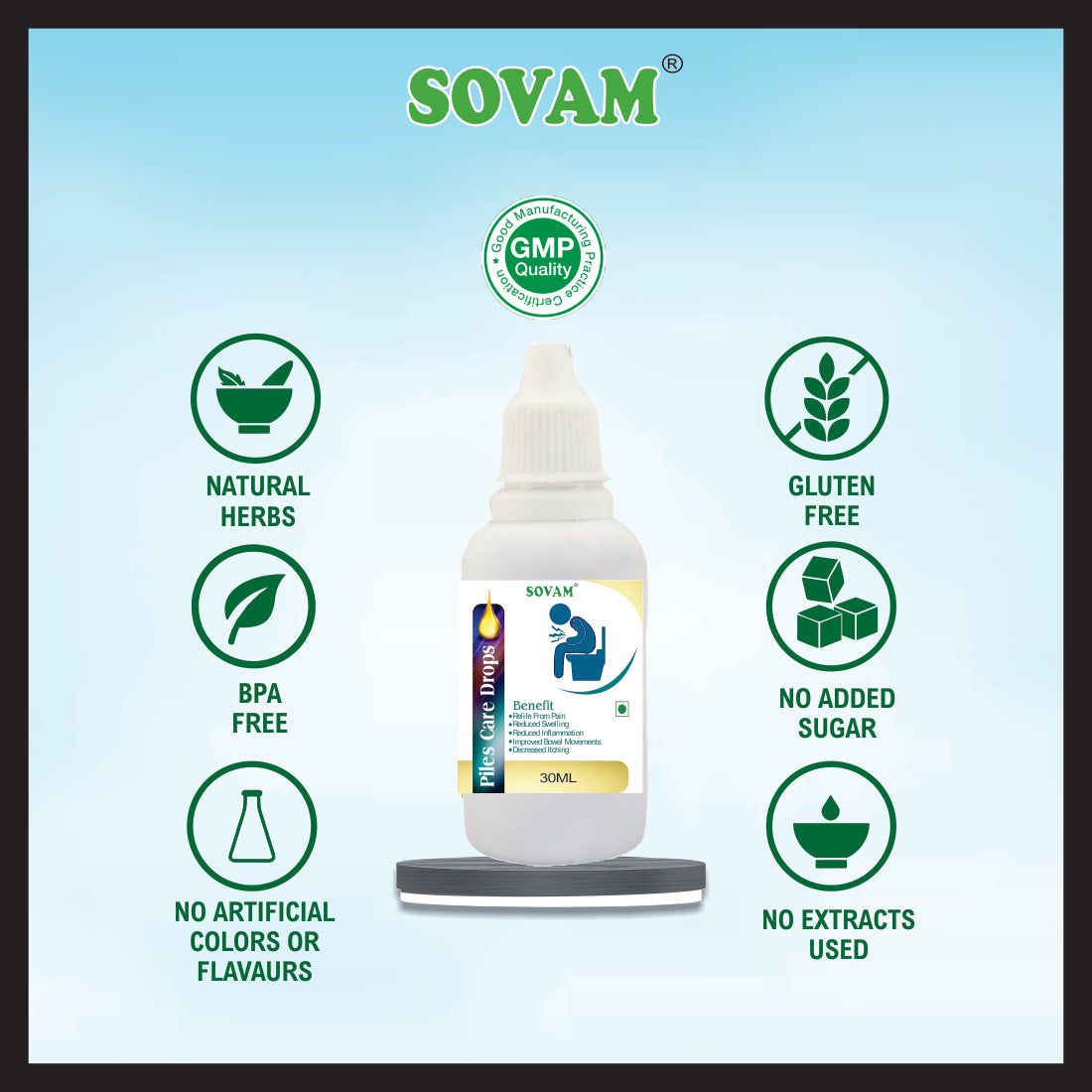 Sovam Piles Care Liquid Drop 30Ml