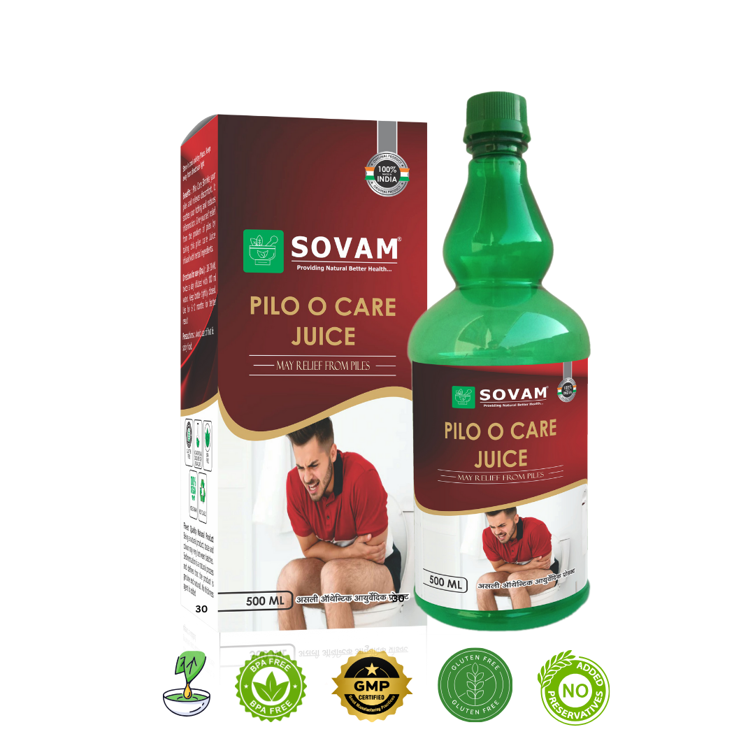 Pilo O care Juice Ayurvedic piles solution | Sovam Ayurveda