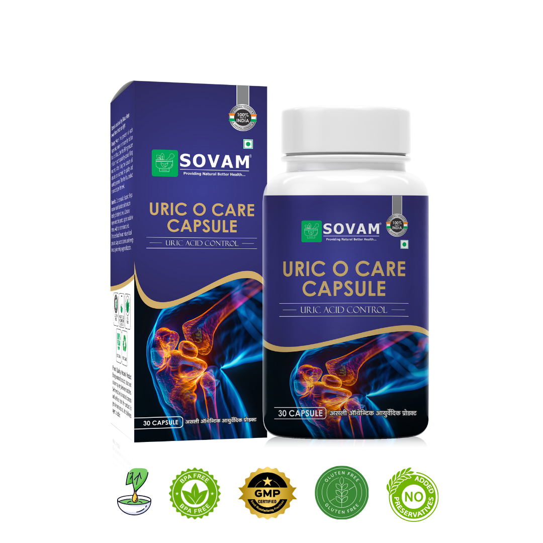 Uric O Care ayurvedic supplement 30 Caps | Sovam Ayurveda