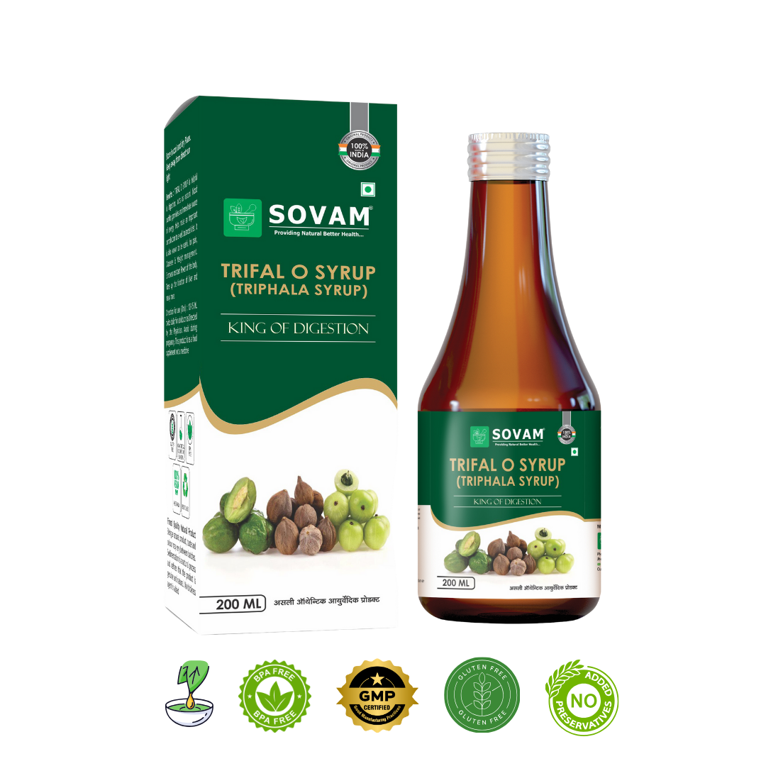 Trifal O Syrup digestive tonic | Sovam Ayurveda