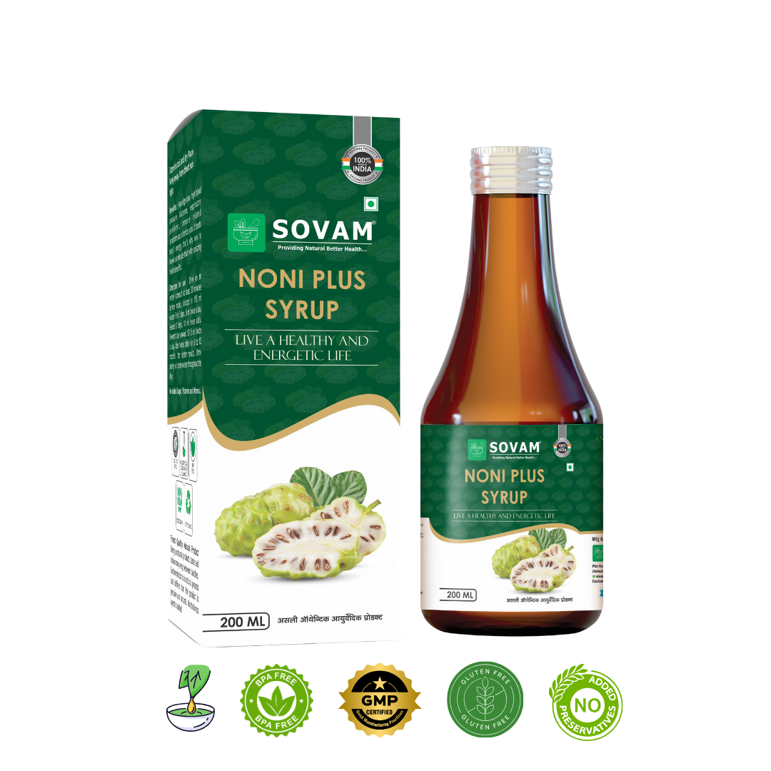 Noni Plus Syrup Ayurveda Wellness | Sovam Ayurveda