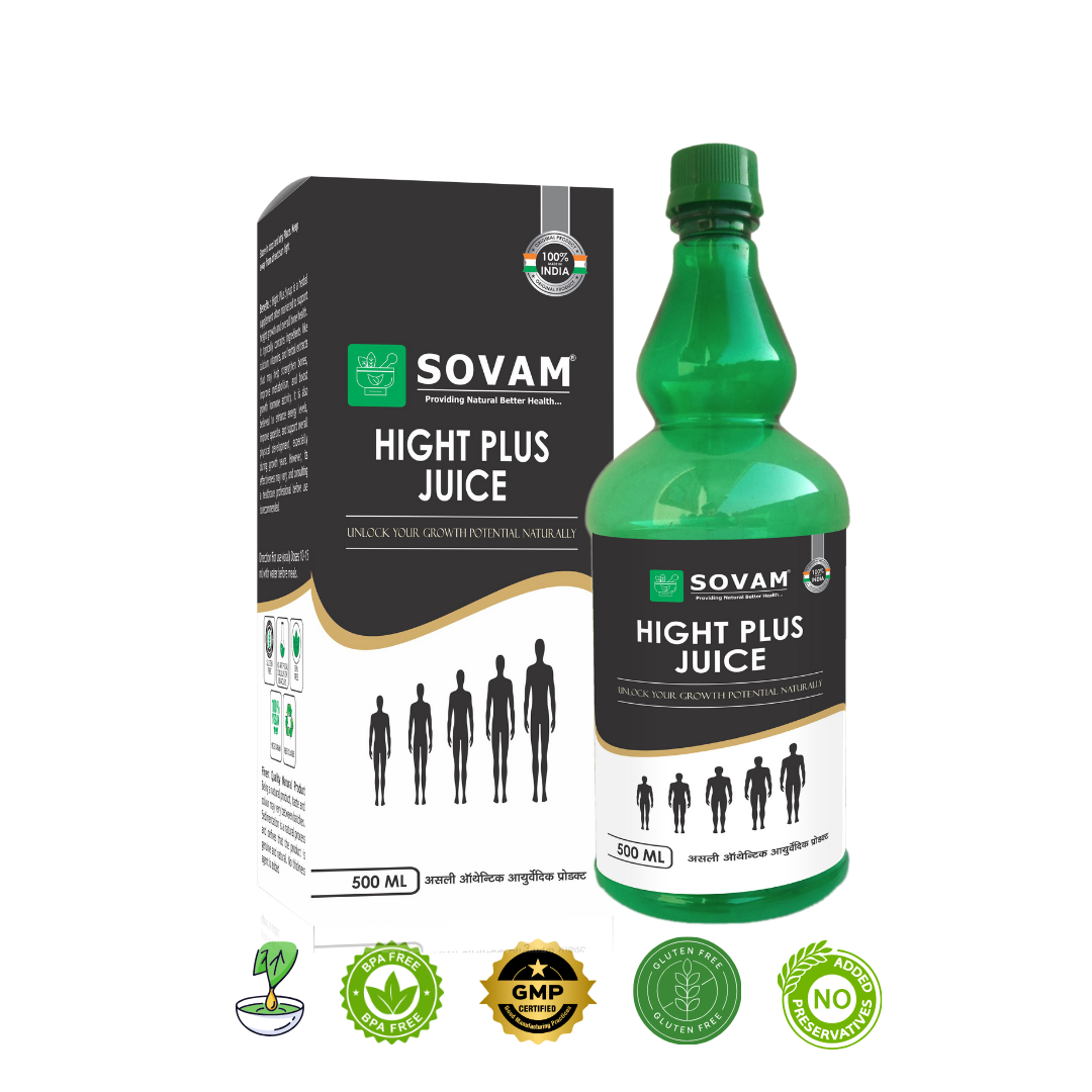 Hight Plus Juice  Herbal, height growth Juice | Sovam Ayurveda