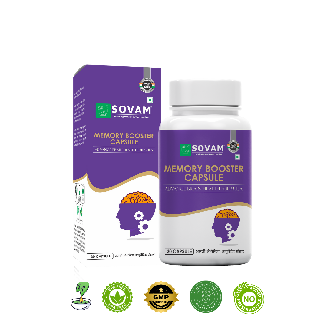 Memory Booster ayurvedic medicine Capsule | Sovam Ayurveda