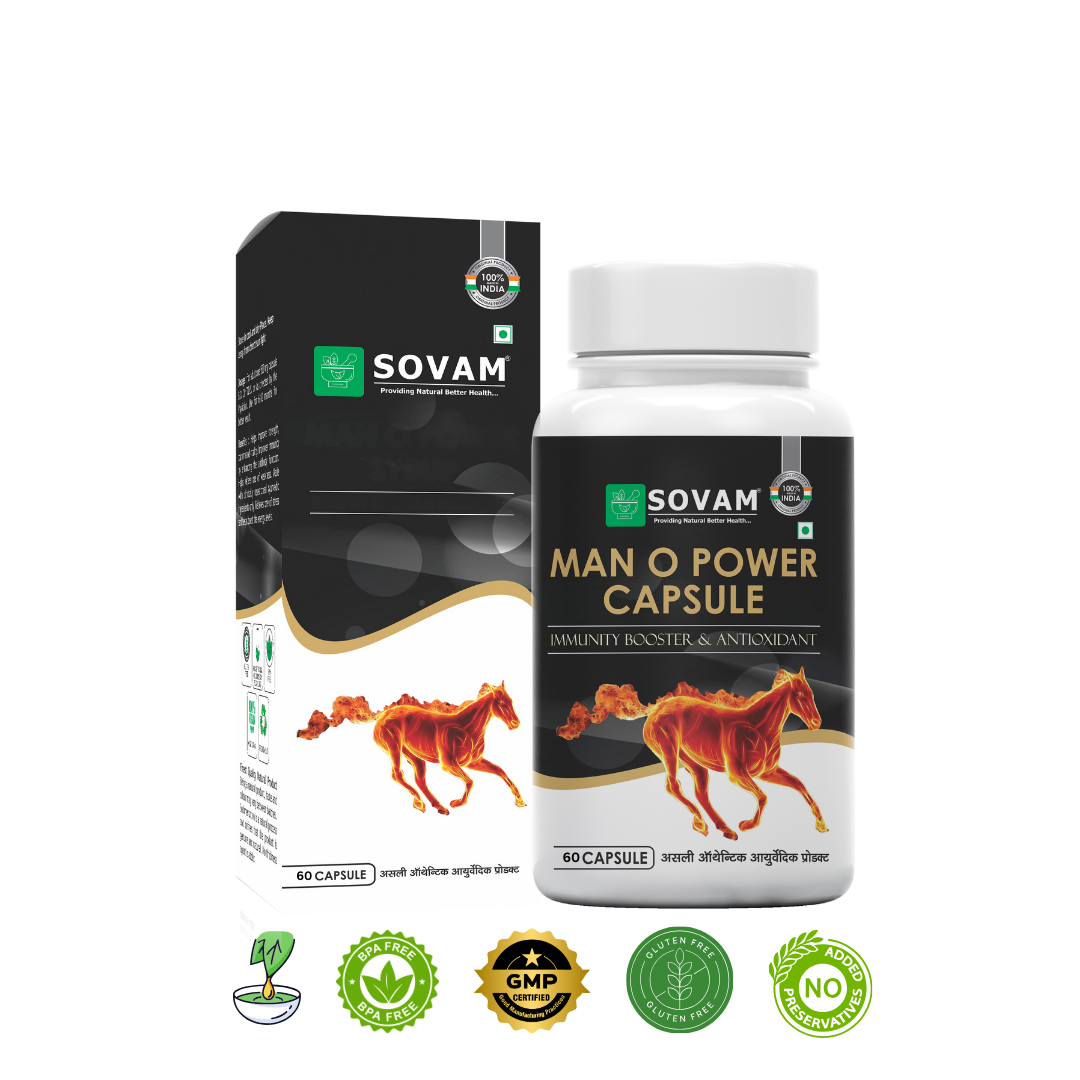 Man-O-Power Capsule 60 Capsules Ayurvedic | Sovam Ayurveda