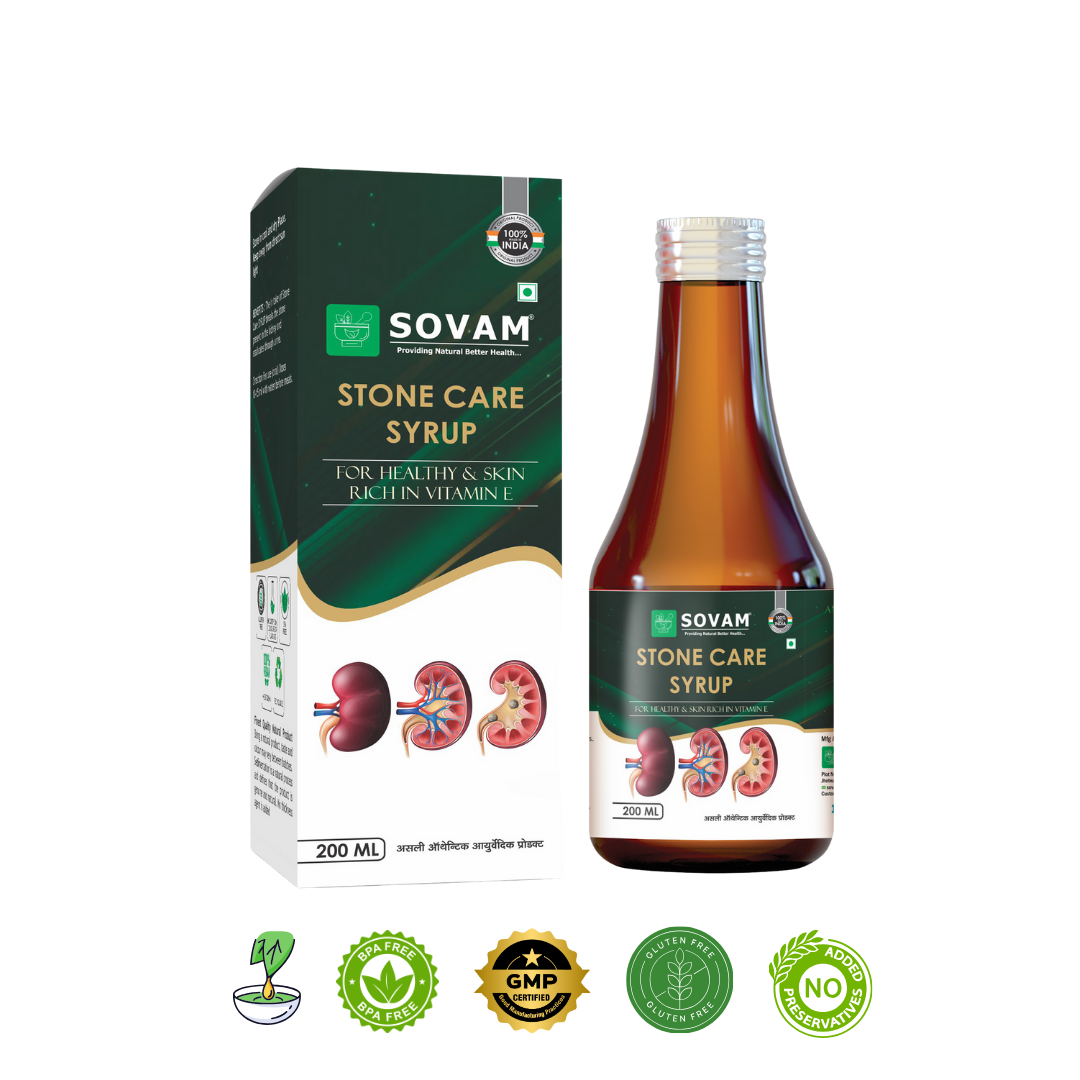 Stone Care Syrup kidney stone tonic | Sovam Ayurveda