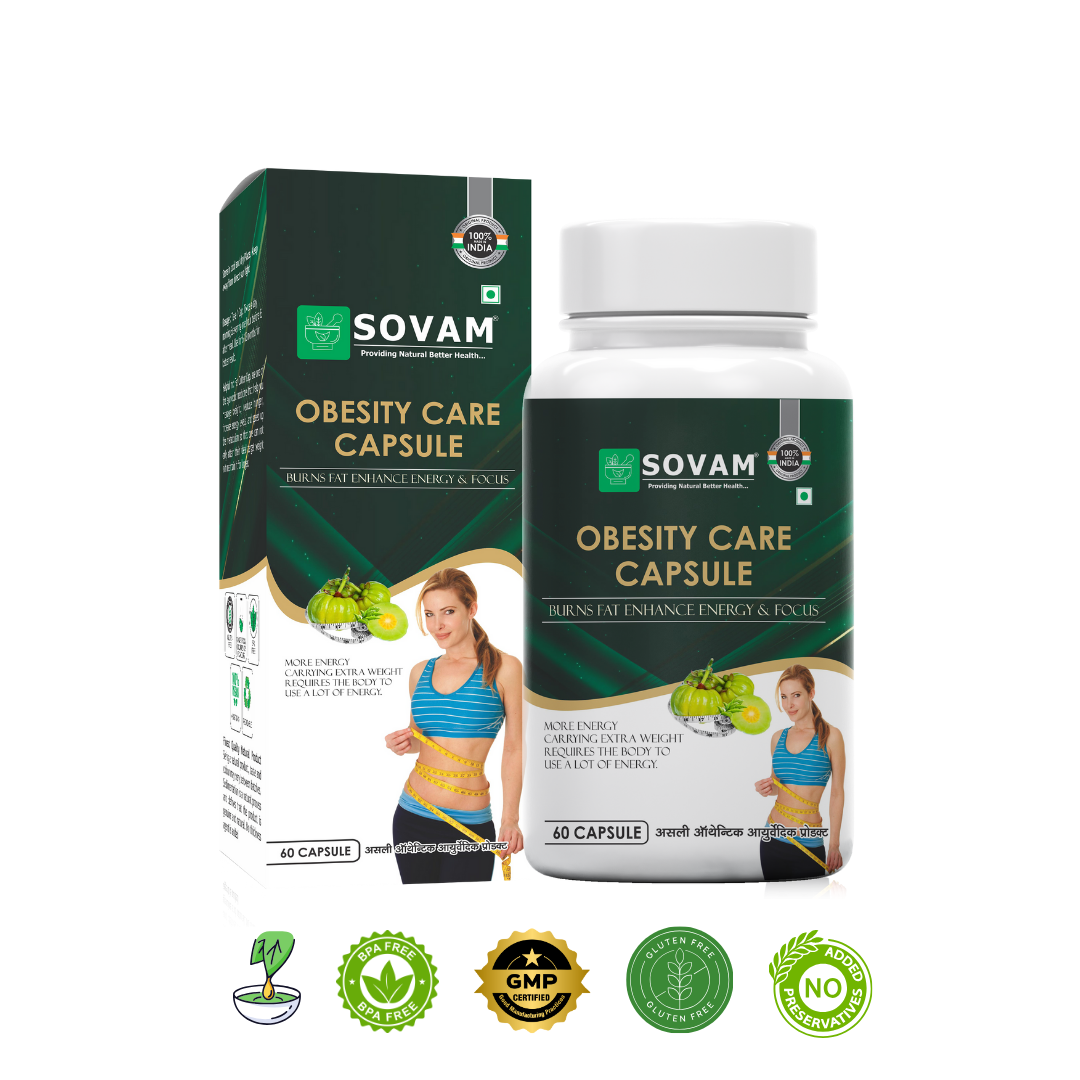 Obesity Care Capsule Ayurvedic Medicine 60 Capsule | Sovam Ayurveda