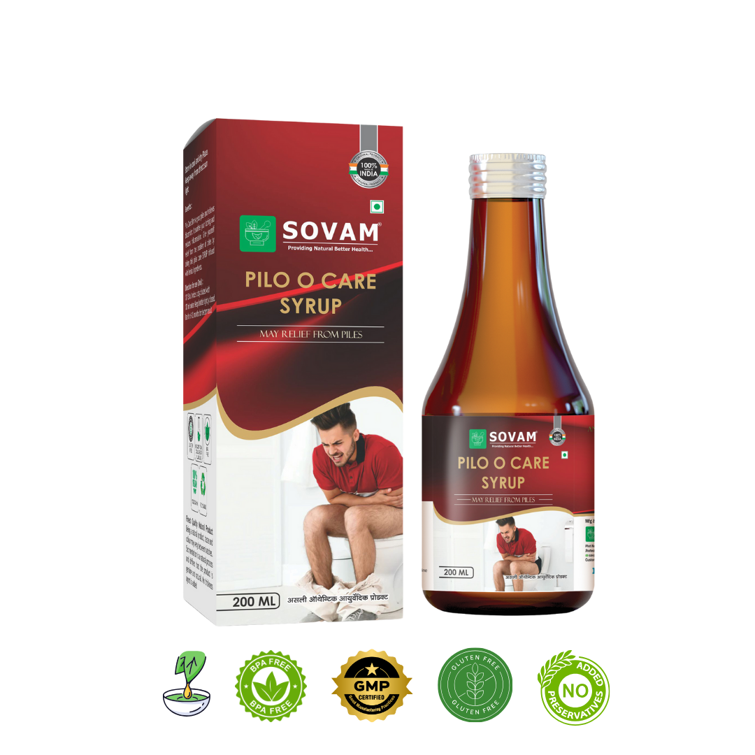 Pilo O care Syrup Ayurvedic piles solution | Sovam Ayurveda