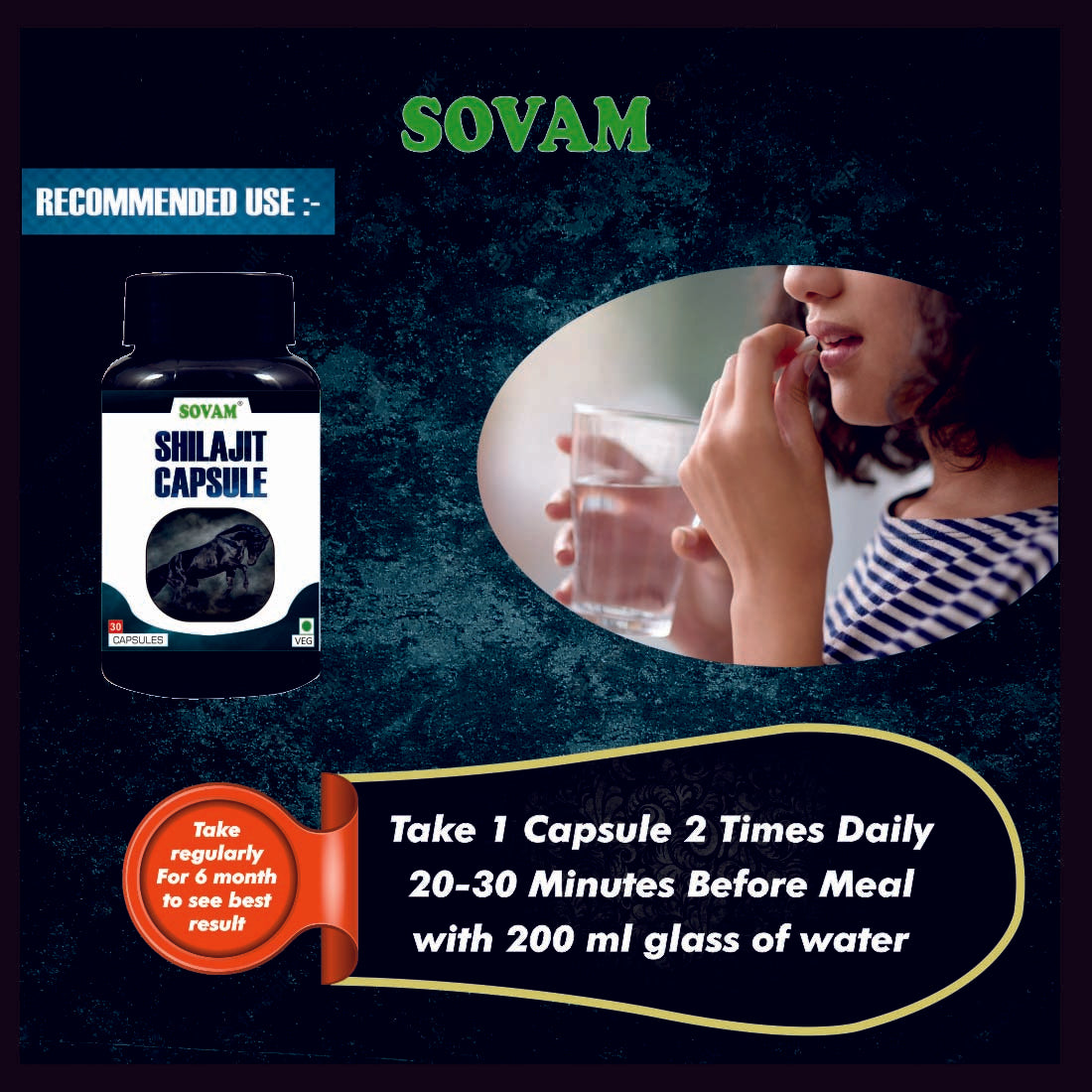 Sovam Shilajit 30 Capsules