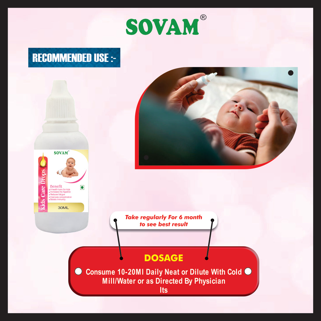 Sovam Kids Care Liquid Drops 30Ml